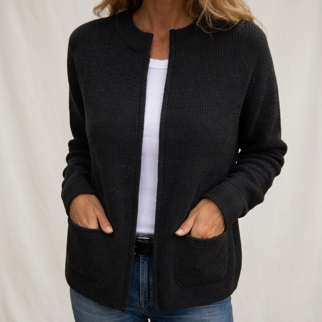 Strickjacke Damen | Mit Taschen & Lässiger Passform 2