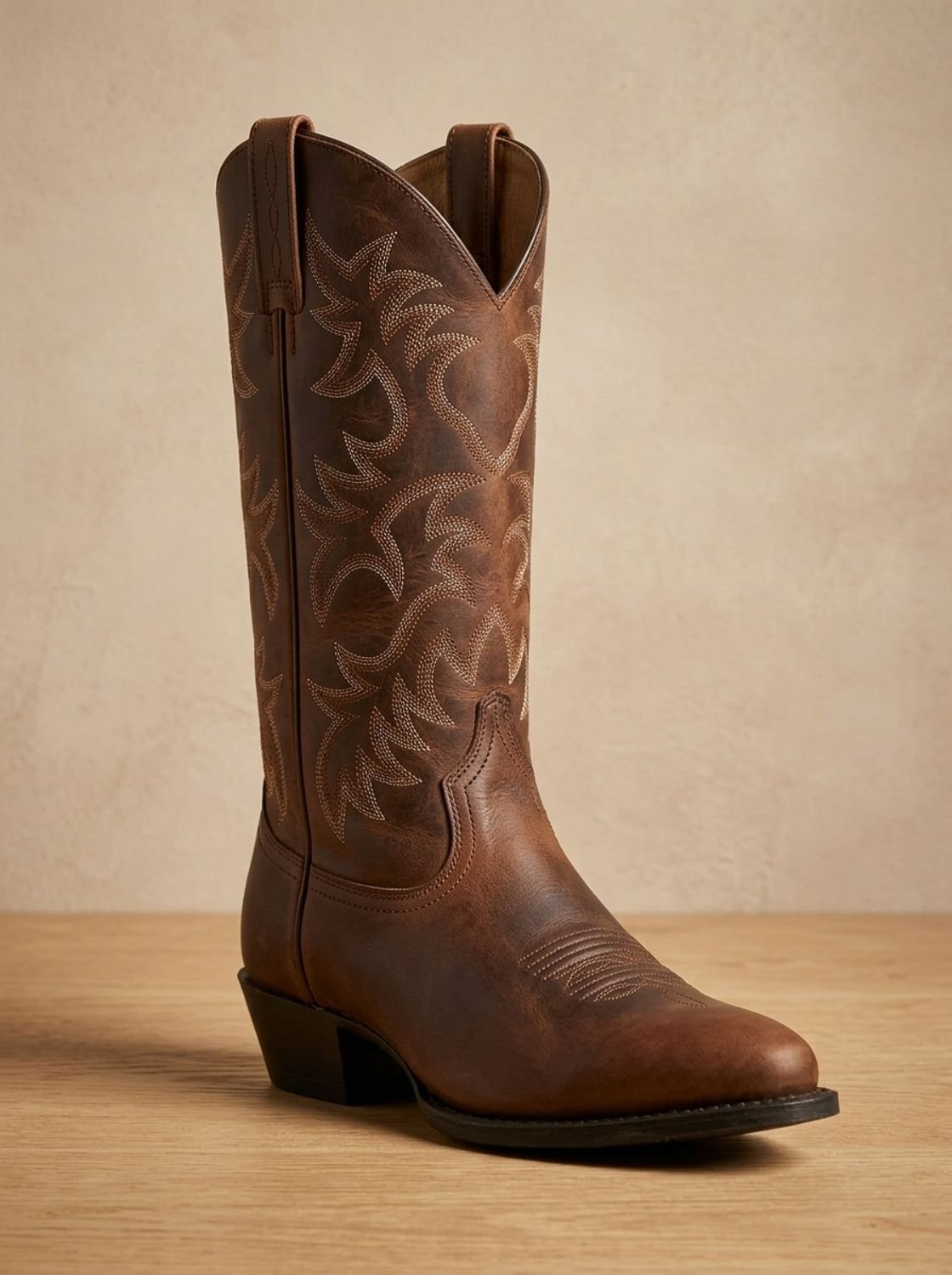 Hildrun | Damen Bestickte Western Cowboy Stiefel - Black - Image 6