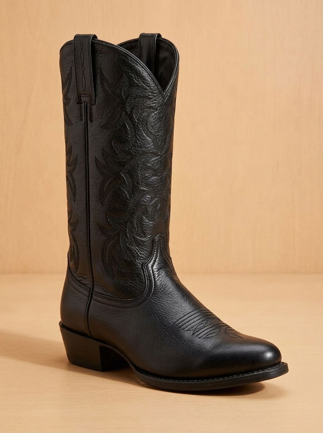 Hildrun | Damen Bestickte Western Cowboy Stiefel - Black - Image 7
