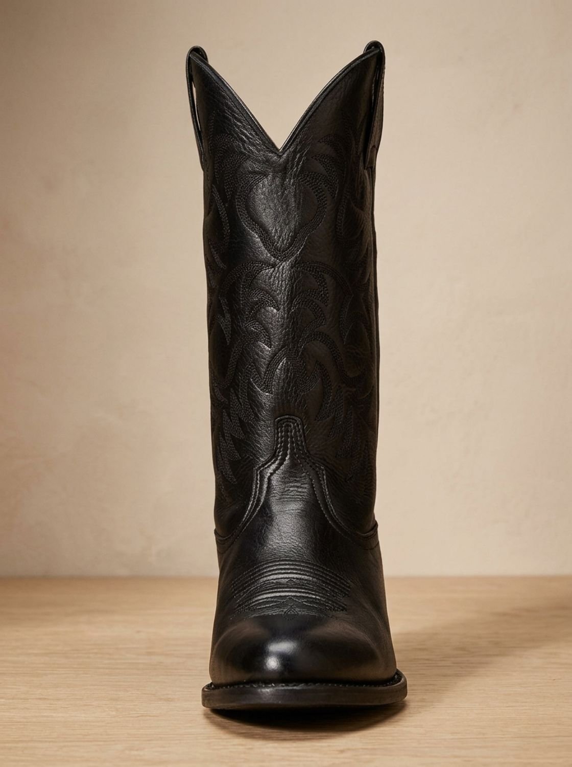 Hildrun | Damen Bestickte Western Cowboy Stiefel - Black - Image 9