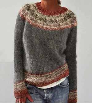 Strickpullover Damen | Rundhalsausschnitt & Lockere Passform 4