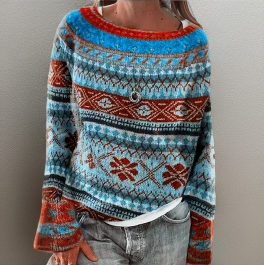 Pullover Damen Oversize | Lockerer Schnitt & Kuschelig Warm 1