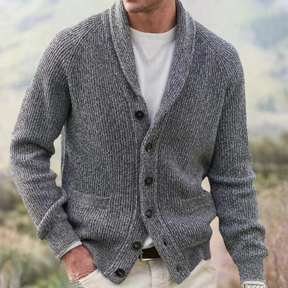 Strickjacke Damen | Mit Schalkragen & Knopfleiste 1