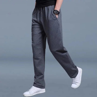 Herren Jogginghose gerader Schnitt tiefe Seitentaschen mit Kordelzug 4