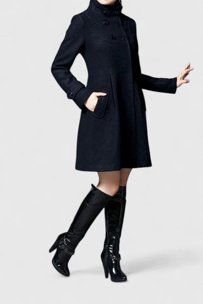 Damen Steppjacke Leicht Warm Taschen Verschluss Winterjacke 4