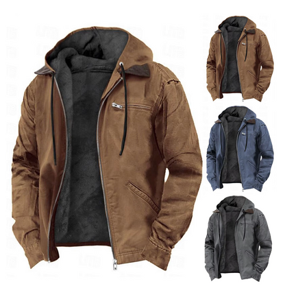 Herbstjacke Herren | Mit Kapuze & Kordelzug