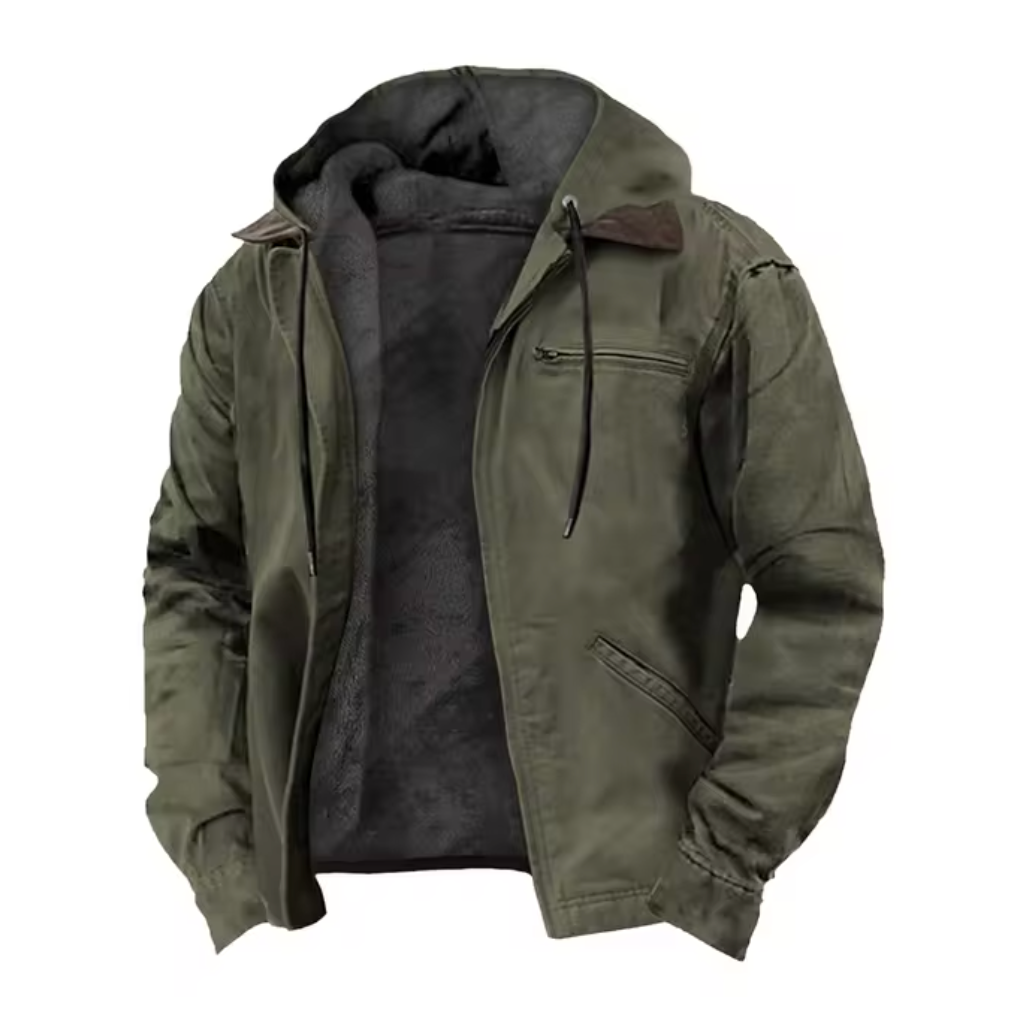 Herbstjacke Herren | Mit Kapuze & Kordelzug