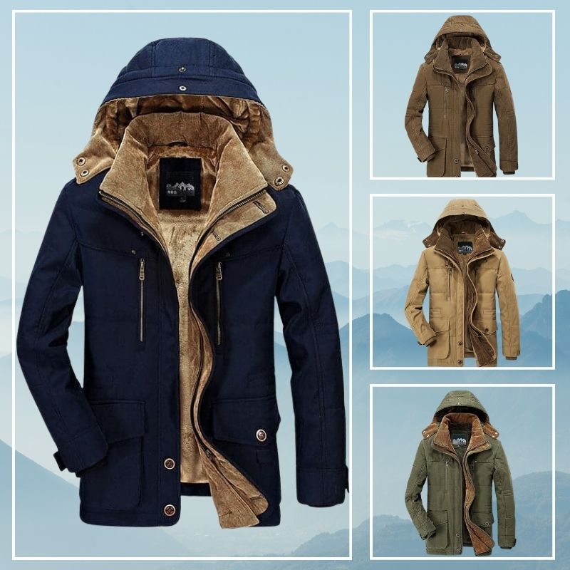 Winterjacke Herren | Mit Kapuze & Fellfutter 9