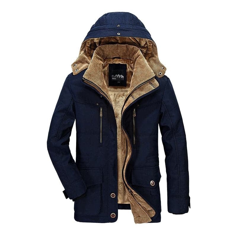 Winterjacke Herren | Mit Kapuze & Fellfutter 2