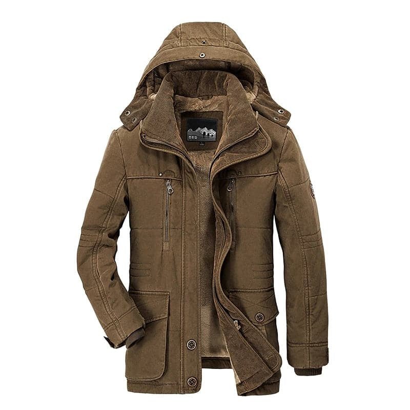 Winterjacke Herren | Mit Kapuze & Fellfutter 3
