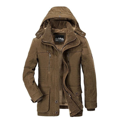 Winterjacke Herren | Mit Kapuze & Fellfutter 3