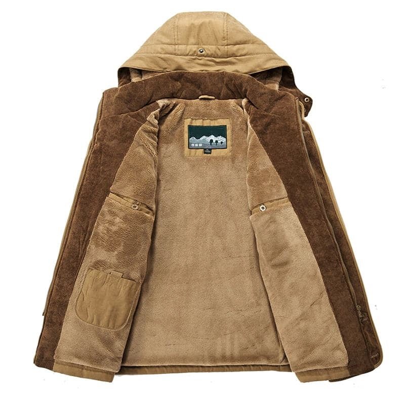 Winterjacke Herren | Mit Kapuze & Fellfutter 6