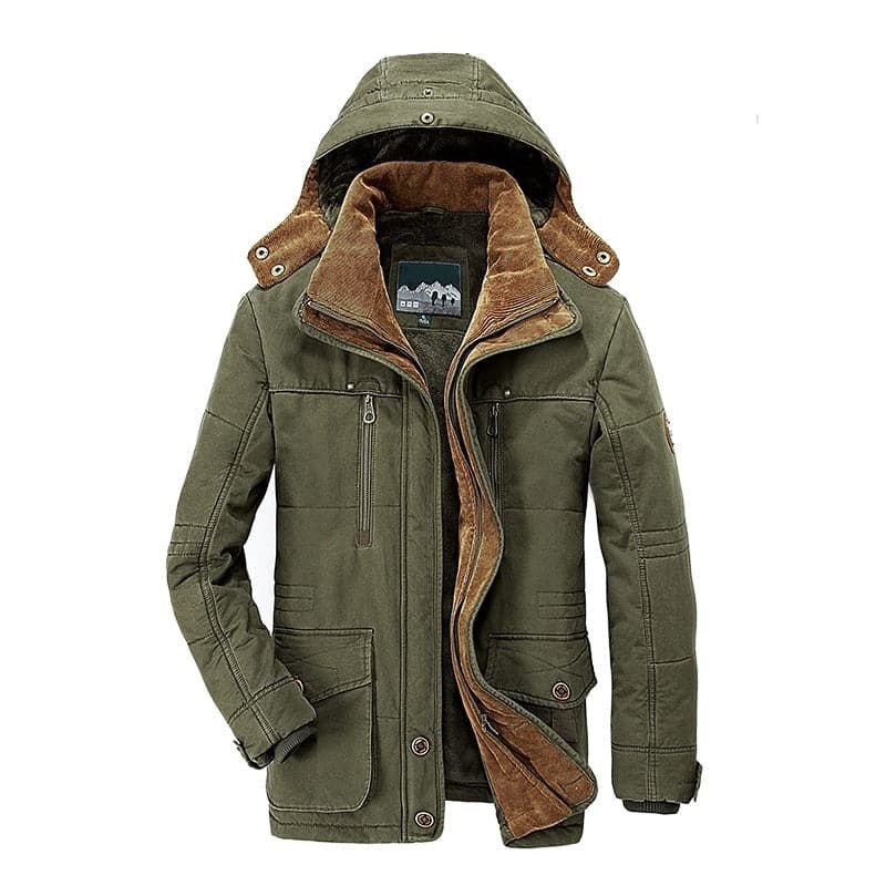 Winterjacke Herren | Mit Kapuze & Fellfutter 4
