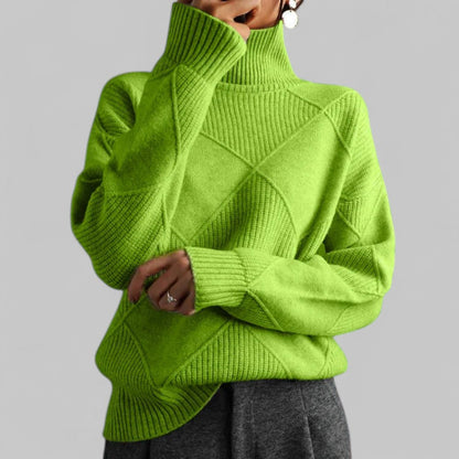 Oversized Pullover Damen | Rollkragen & Musterdesign 5