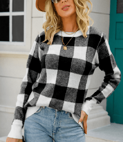 Pullover Damen | Karomuster & Zeitloser Stil 1