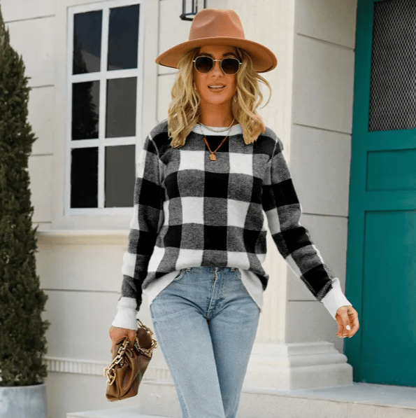Pullover Damen | Karomuster & Zeitloser Stil 2