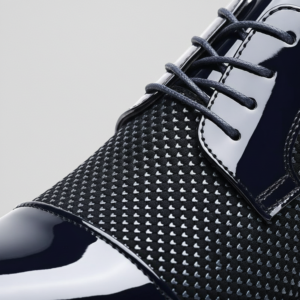Herren Oxford Schnürschuhe Elegante Spitze Businessschuhe 7