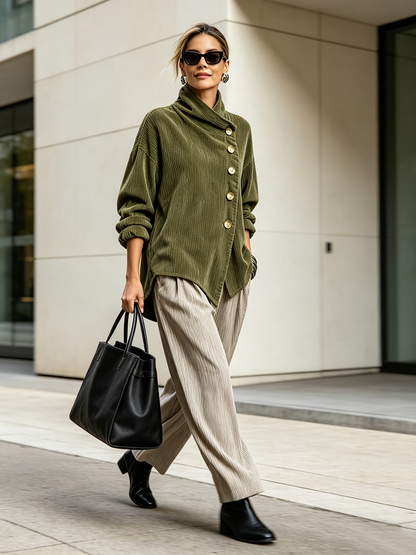 Sweatshirt Damen | Asymmetrischer Stehkragen 4