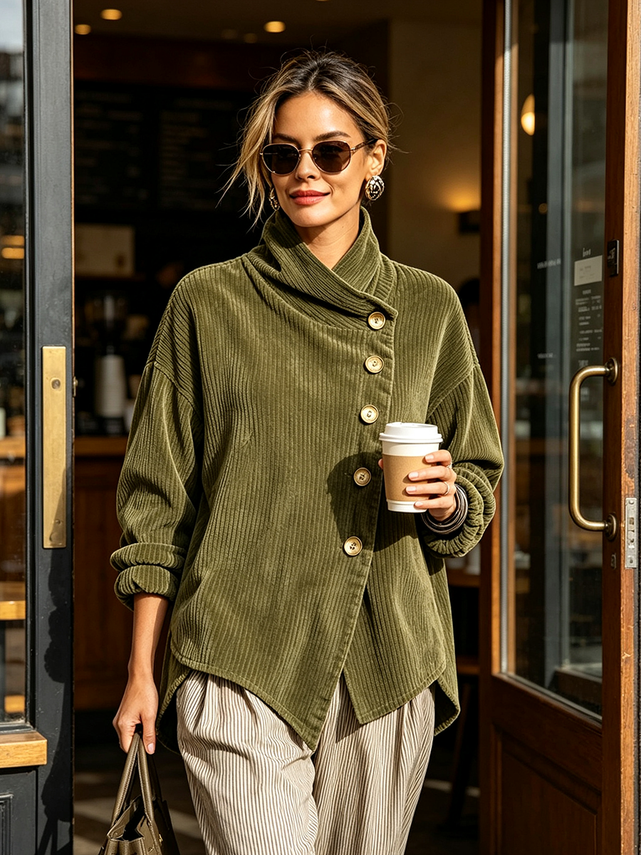 Sweatshirt Damen | Asymmetrischer Stehkragen 3