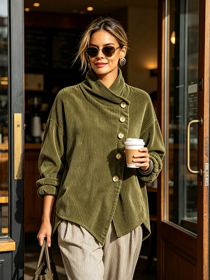 Sweatshirt Damen | Asymmetrischer Stehkragen 3