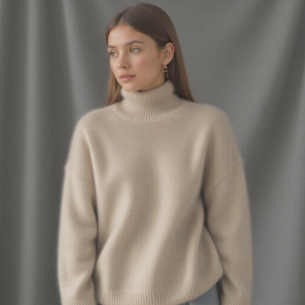 Rollkragenpullover Damen | Oversize & Kuschelig Weich 4