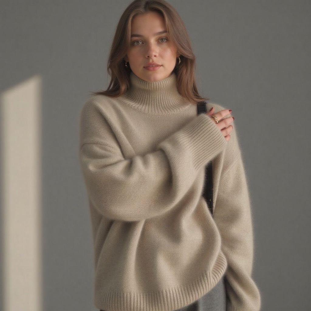 Rollkragenpullover Damen | Oversize & Kuschelig Weich 7