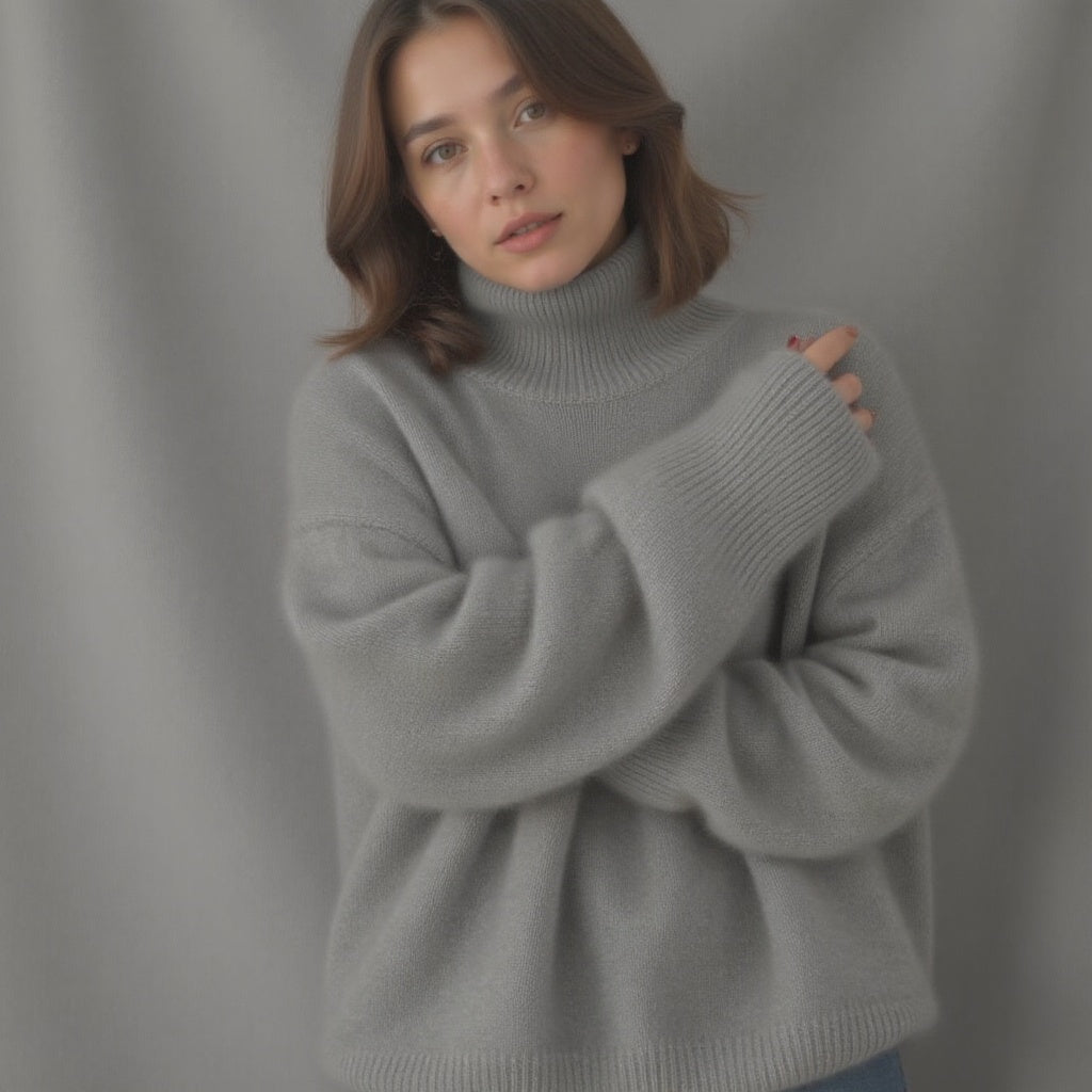 Rollkragenpullover Damen | Oversize & Kuschelig Weich 6