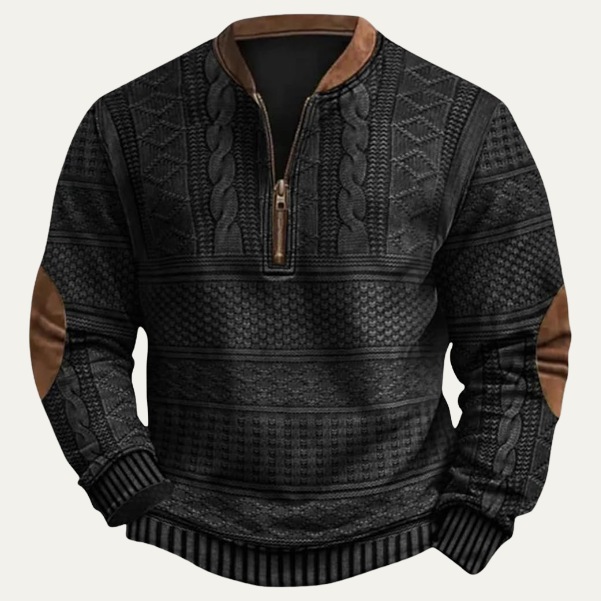 Oversized button-front cardigan shown from the front