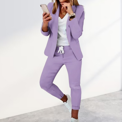 Hosenanzug Damen | Blazer Set Elegant & Bequem 4