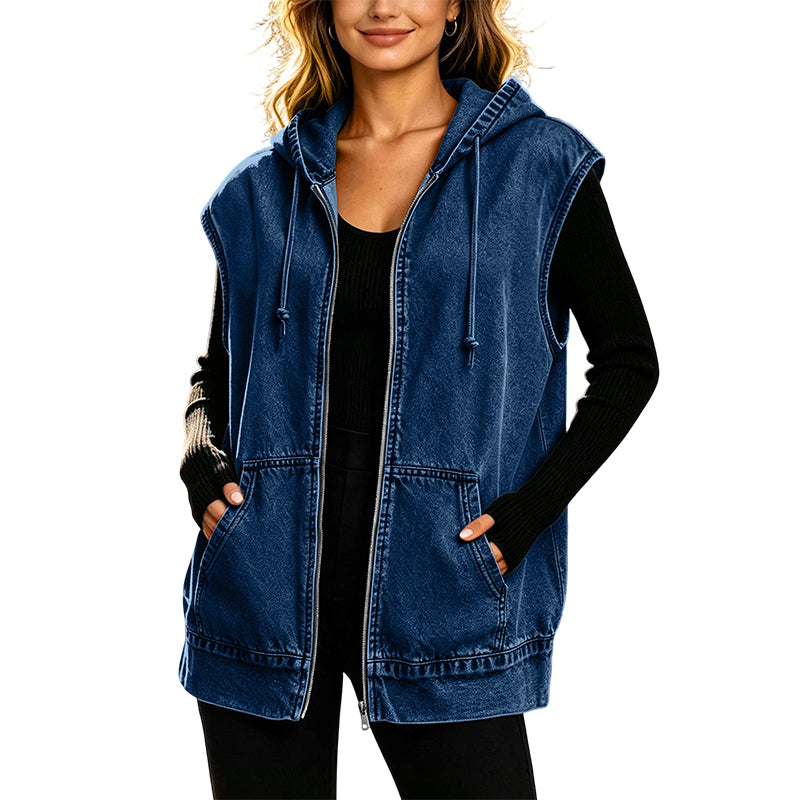 Kapuzenjacke Damen Oversize | Wetterfeste Kapuze 2