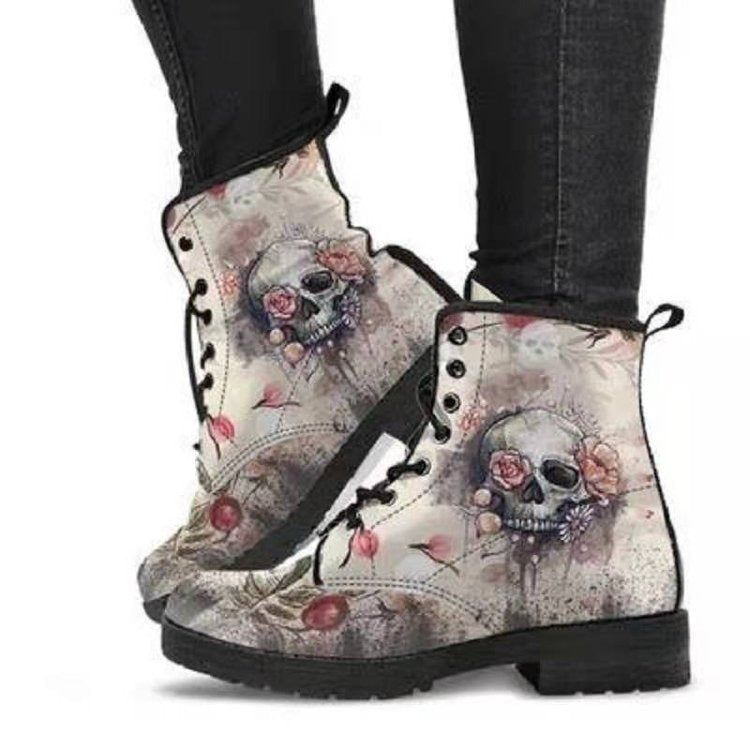 Damen Winterstiefel Schnürung Gummisohle Innenfutter 2