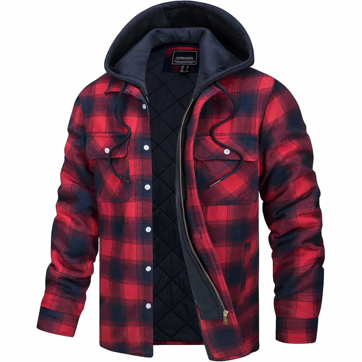 Holzfällerjacke Herren | Kariertes Design & Warm 3