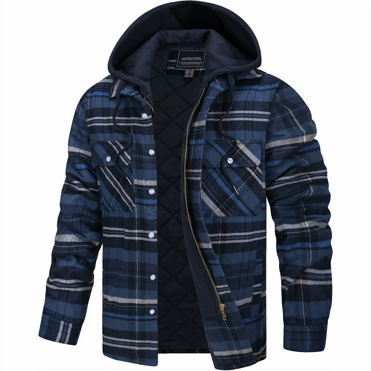 Holzfällerjacke Herren | Kariertes Design & Warm 1