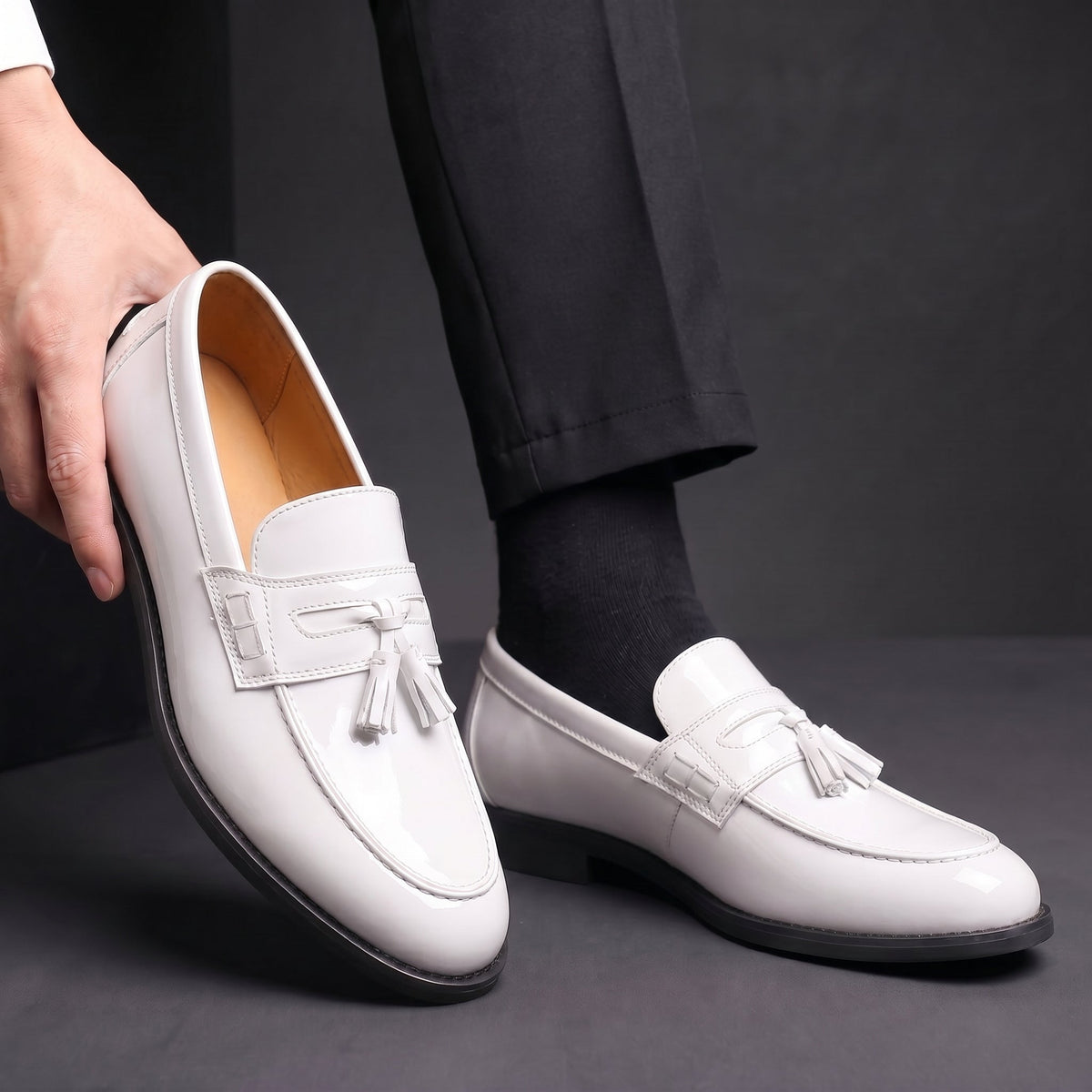 Loafers Herren | Glänzender Look & Bequeme Sohle 10