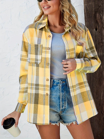 Cardiganhemd Damen | Kariertes Muster & Lockere Passform 10