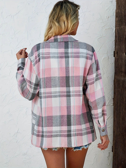 Cardiganhemd Damen | Kariertes Muster & Lockere Passform 6