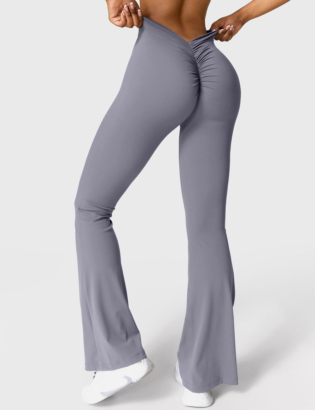 Ausgestellte Leggings Damen | Mit Stilvollem V-Ausschnitt 38