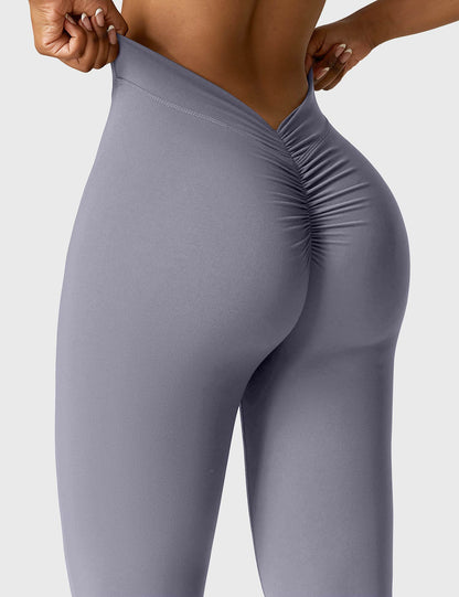 Ausgestellte Leggings Damen | Mit Stilvollem V-Ausschnitt 39