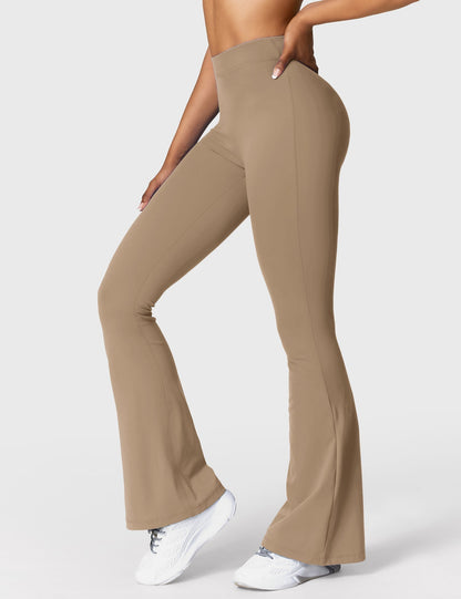 Ausgestellte Leggings Damen | Mit Stilvollem V-Ausschnitt 40