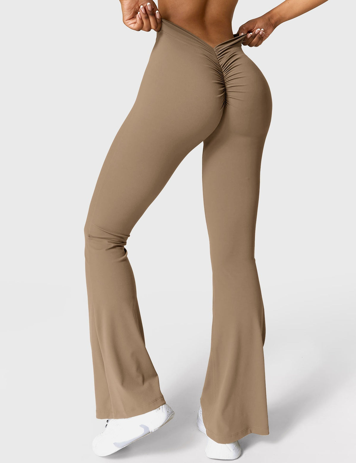 Ausgestellte Leggings Damen | Mit Stilvollem V-Ausschnitt 42