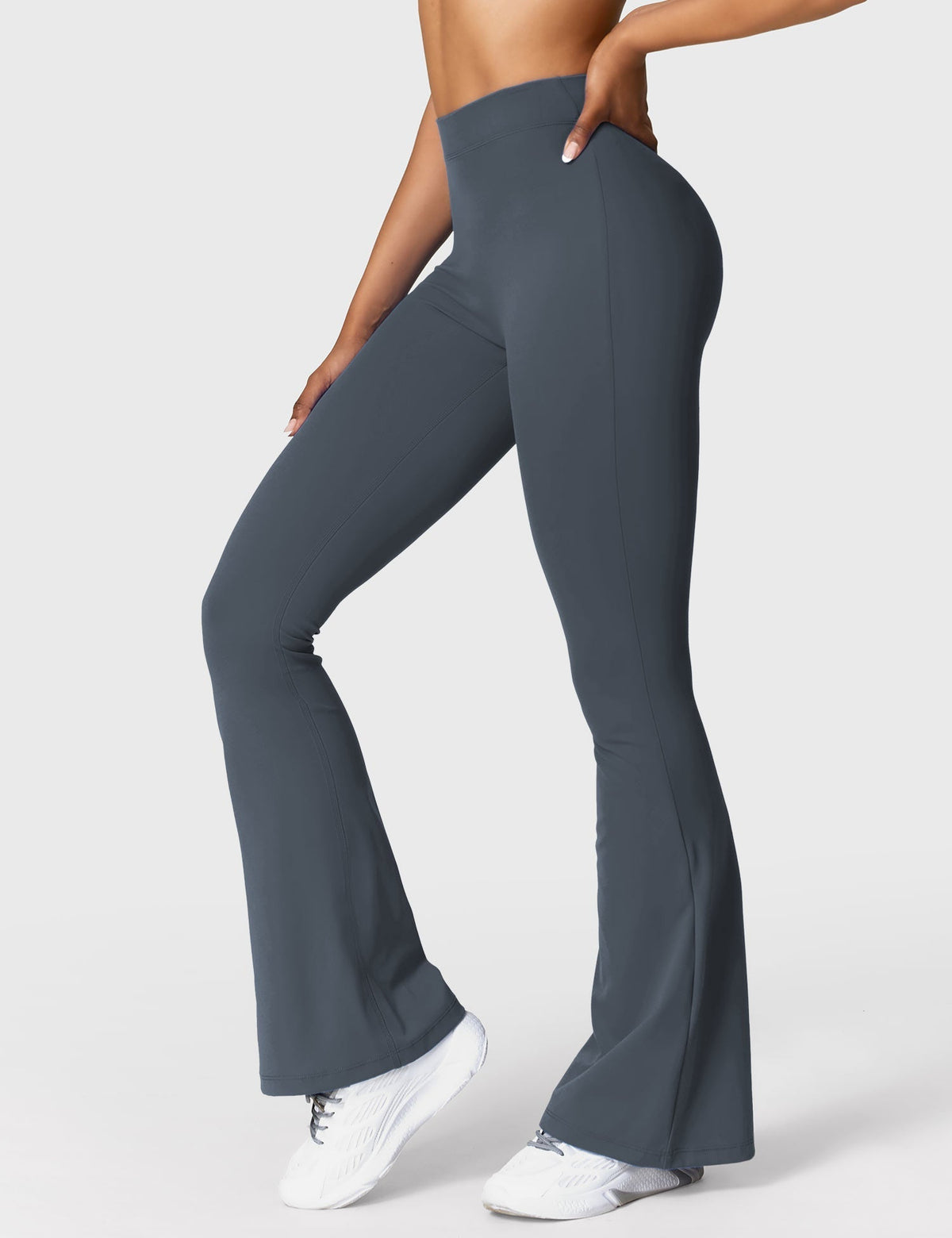Ausgestellte Leggings Damen | Mit Stilvollem V-Ausschnitt 44