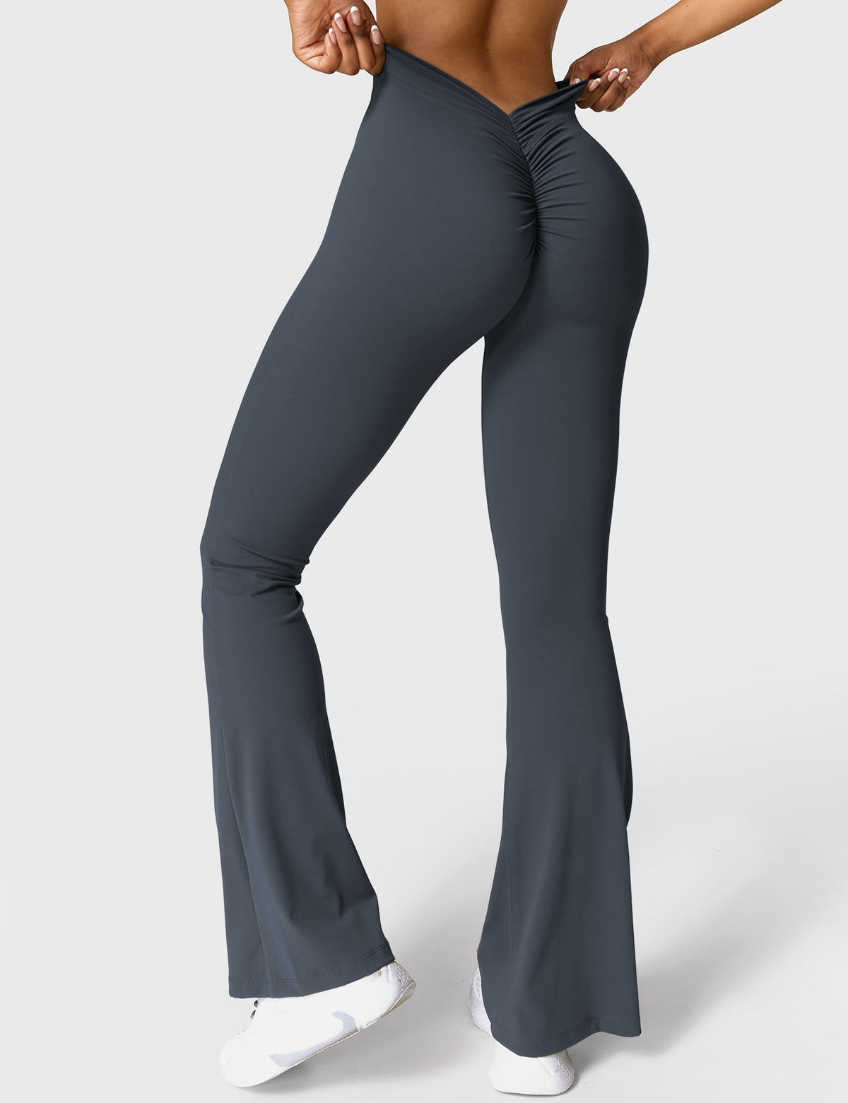 Ausgestellte Leggings Damen | Mit Stilvollem V-Ausschnitt 46