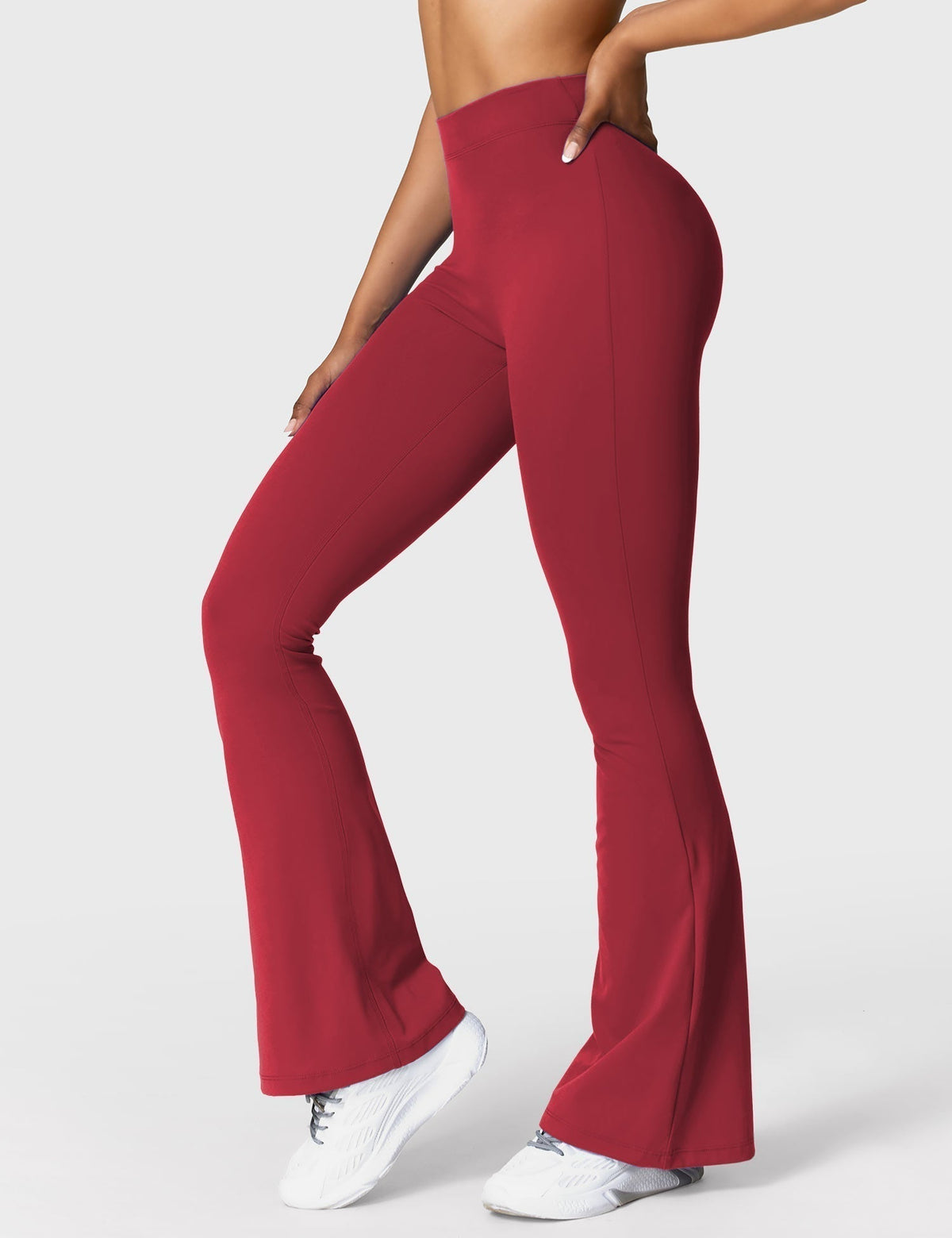 Ausgestellte Leggings Damen | Mit Stilvollem V-Ausschnitt 20