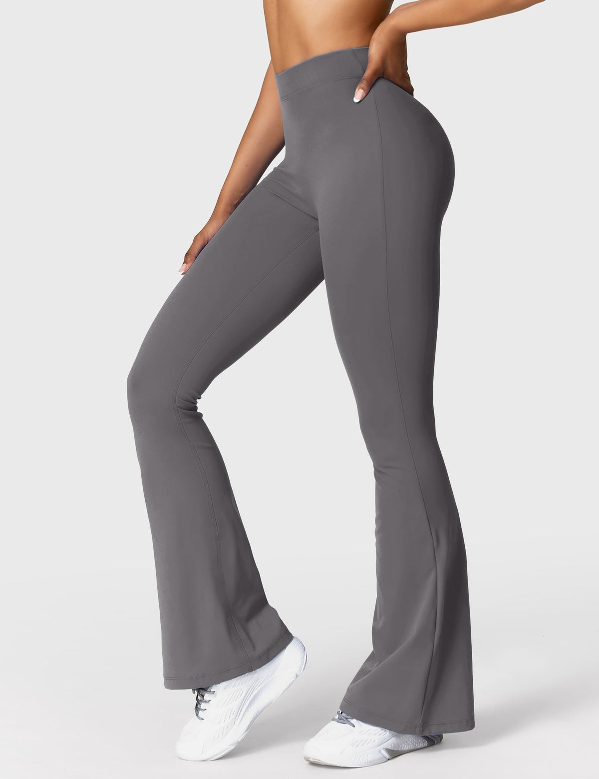 Ausgestellte Leggings Damen | Mit Stilvollem V-Ausschnitt 32