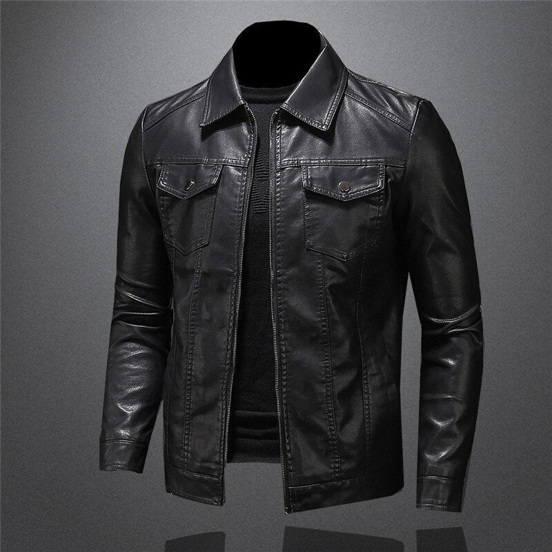 Bikerjacke Herren | Taillierter Schnitt & Edler Look 2